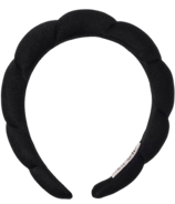 Kitsch Recycled Fabric Puffy Headband Black