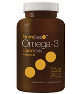 NutraSea+D Gel liquide d'oméga-3 avec vitamine D