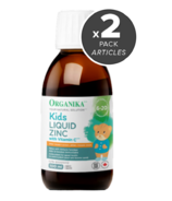 Lot de Zinc liquide avec vitamine C d'Organika Kids