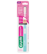GUM Brosse à dents à Batterie à Piles avec Technologie Sonique pour un Nettoyage Délicat