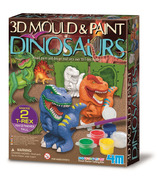 4M mouler et peindre des dinosaures