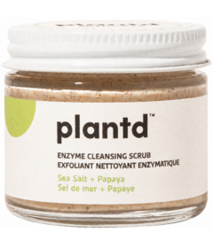 Plantd Skincare Enzyme Cleansing Scrub with Sea Salt & Papaya