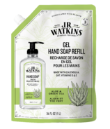 Pochette de recharge de savon liquide pour les mains J.R Watkin's Aloe & Thé vert