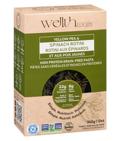 Wellth Foods High Protein Grain-Free Pasta Spinach Rotini