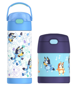 Thermos Water Bottle & Food Jar Bluey Bundle