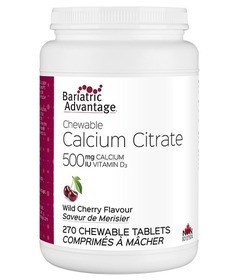 Bariatric Advantage Calcium Citrate Chewable Wild Cherry