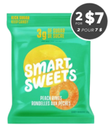 SmartSweets Peach Rings Pouch 2 for $7