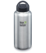 Klean Kanteen Single Wall Wide With Loop Cap Brushed Stainless