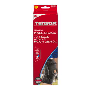 Tensor™ Hinged Knee Brace, Adjustable, Black