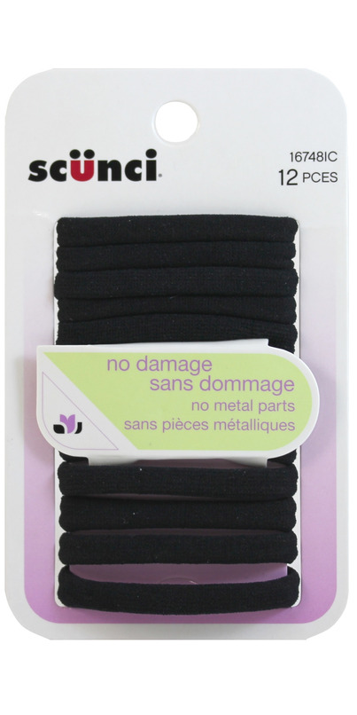 Buy Scunci Black No Damage Hair Elastics At Well Ca Free