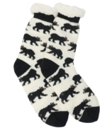 Hatley Sherpa Lined Cabin Socks Black Bears