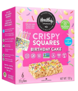 Healthy Crunch Birthday Cake Crispy Squares