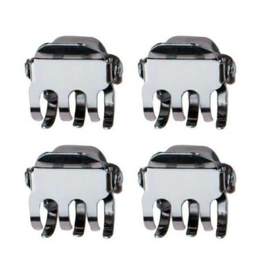 kitsch claw clips square mini hematite