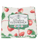 Now Design Tea Towel Set Bakers Flour Sack Berry Patch