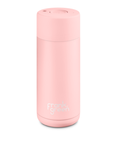 frank green Ceramic Reusable Cup with Button Lid Blushed