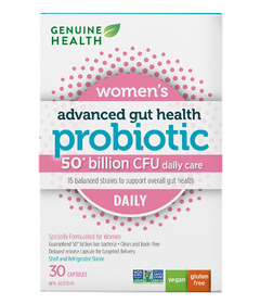 Genuine Health Advanced Gut Health Probiotic Womens Daily 50 Billion CFU