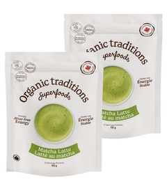 Organic Traditions Matcha Latte with Probiotics Bundle