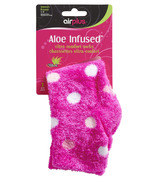 Airplus Aloe Infused Socks Pink Womens Size 5-11