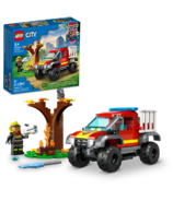 LEGO City 4x4 Fire Truck Rescue Building Toy Set