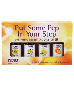 image of NOW Essential Oils Put Some Pep In Your Step Kit with sku:107765