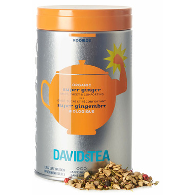 DAVIDsTEA Iconic Tin Organic Super Ginger DAVIDsTEA Iconic Tin Organic Super Ginger
