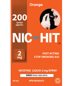 NIC-HIT Fast Acting Stop Smoking Aid Spray Orange