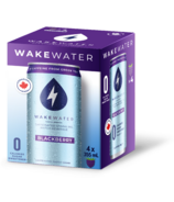 WakeWater Caffeinated Sparkling Water Blackberry 4 Pack