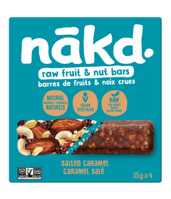 Nakd Raw Fruit & Nut Bars Salted Caramel