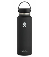 Hydro Flask à goulot large avec couvercle flexible noir 2.0