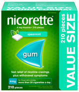 Nicorette Nicotine Gum Spearmint 4mg