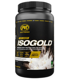 PVL Gold Series ISOGOLD Whey Protein Isolate Shake Vanilla Milkshake 