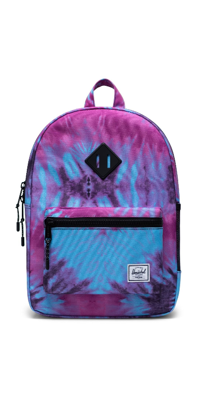 Buy Herschel Supply Heritage Backpack Youth Tie Dye Black & Purple at ...