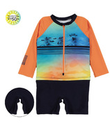Nano UV One-Piece Rashguard Swimsuit Orange