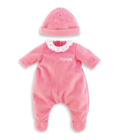 Corolle Doll Outfit Pink Pajamas & Hat