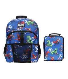 Bioworld Marvel Avengers Classic Kids Backpack & Lunch Box Set