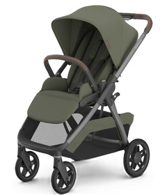 UPPAbaby Kona Evelyn Meadow Green Graphite Frame Chestnut Leather