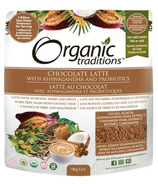 Organic Traditions Chocolate Latte with Ashwagandha and Probiotics