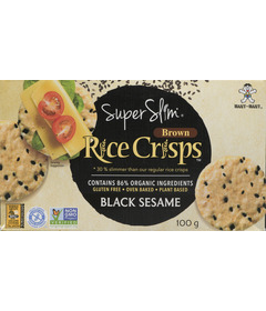 image of Want-Want Super Slim Brown Rice Crisps Black Sesame with sku:340451