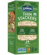 Gâteaux de riz brun Lundberg Organic Thin Stackers Basilic & Thym