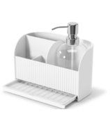 Umbra Sling Sink Caddy With Soap Pump White