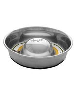 Dogit En Acier Inoxydable Non-Dérapage Slow Feed Dog Bowl