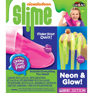 Cra-Z-Art Nickleodeon Slime Neon and Glow Cra-Z-Art Nickleodeon Slime Neon and Glow