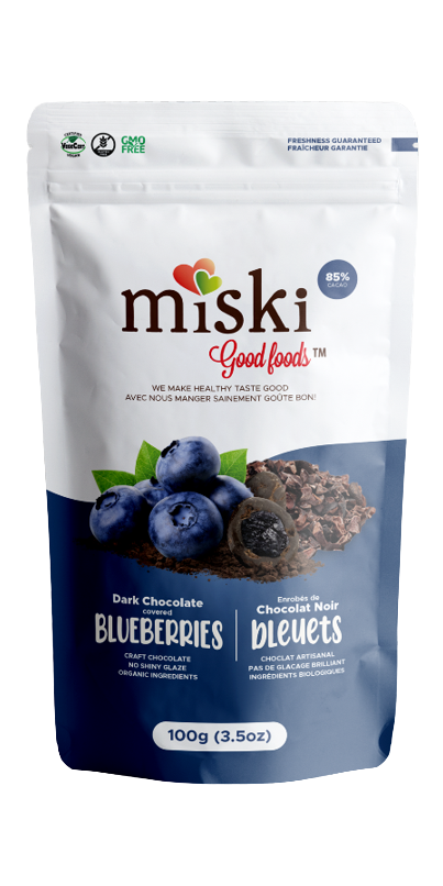 Buy Miski Good Foods Dark Chocolate Covered Blueberries At Well ca 