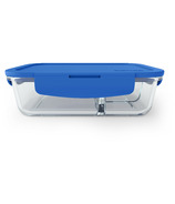 Bentgo Large Glass Container with Leak-Proof Lid Blue
