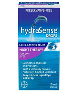 hydraSense gouttes de gel pour les yeux traitement de nuit pour les yeux secs