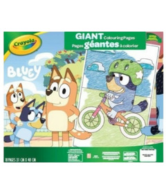 image of Bluey Giant Colouring Pages Foldalope with sku:302998