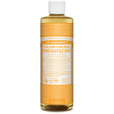 Dr. Bronner\'s Organic Pure Castile Liquid Soap Citrus Orange 16 Oz Dr. Bronner\'s Organic Pure Castile Liquid Soap Citrus Orange 16 Oz