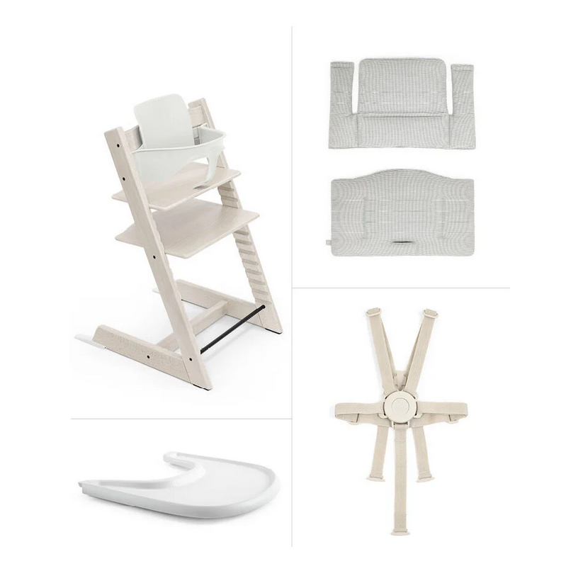 Buy Stokke Tripp Trapp High Chair with Tray Whitewash at Well.ca