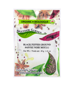 Splendor Garden Organic Black Pepper Ground 
