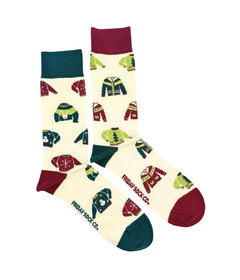 Friday Sock Co. Men's Ugly Christmas Sweaters on Socks